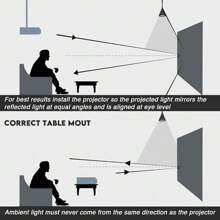 YJMOYE YJMOYE 72/100/120 Zoll Projektionsleinwand, tragbare 16:9 4K reflektierende Stoff Leinwand Grau für 1LCD Serien Movie Video Heimprojetoren, einfach zu installieren ohne Löcher zu bohren