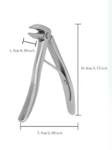 Pinza per unghie grande in acciaio inossidabile con apertura ampia, anti-schizzi, per unghie spesse, strumento per la conservazione e la rifinitura