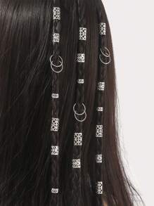 30/40/80PCS Set Hair Jewelry For Braids Accessories, Y2K Hair Beads For Braids, Gold Silver Star Hair Accessories, Braids Rings Cuffs Clips For Dreadlock Accessories Dreadlock Beads Metal Hair Clips Decoration