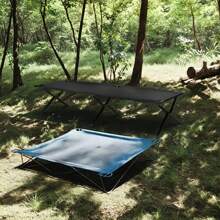 Pat pliabil pentru camping în aer liber pentru adulți, șezlong de grădină, leagăn, cu geantă de transport, capacitate mare de încărcare, pat pliabil portabil