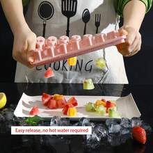 1PC Plastic Ice Cube Trays, Ice Cube Molds, Ice Cube Boxes, Ice-Making Boxes, Covered Ice Cube Trays, Household Ice-Making Molds