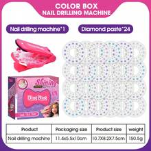 Hair Accessories DIY Set, 1 Set /100 Pieces /120 Pieces /220 Pieces, Beautifully Designed, Charming Shape. It's An Ideal Birthday, Halloween, Christmas Or Thanksgiving Gift For Girls."(Random Diamond Color Style)