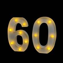 1set Birthday Theme Number Atmosphere Lamp (16/18/20/21/30 Yrs), Alphabet & Number Atmosphere Lamp (2024/2025/HAPPY, Etc), Adult Party Number Atmosphere Lamp,Christmas - Multicolor - View 17