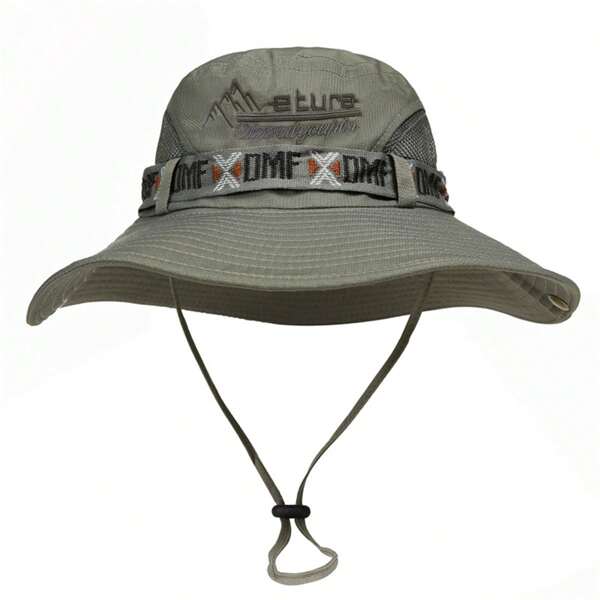 xinwangjiang 1 pieza Sombrero de cubo deportivo para hombres, adecuado para pesca, escalada, viajes, ala ancha, deportes al aire libre y uso casual