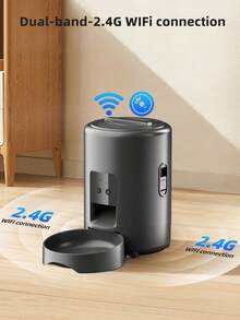 全新 USB 供电宠物智能喂食器，67 盎司大容量，自动定时宠物喂食器，App 控制，时尚创新设计，宠物智能喂食器，狗狗用品，猫咪必需品