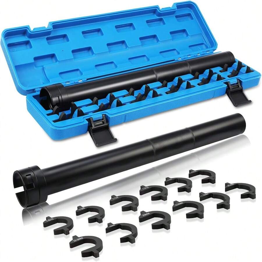 13PCS Inner Tie Rod Removal Tool Kit Adapters 1/2 Inch Drive Tube Tie Rods Tool