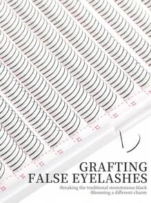DAIFIYAN 480 Clusters Wispy Spike Lashes Manga Lash Cluster Matte Black Natural Russian Volume Eyelash Extensions 0.07 C D Curl 8-15mm Mixed Tray A/M Shape Premade Wispy Fans Individual False Eyelashes