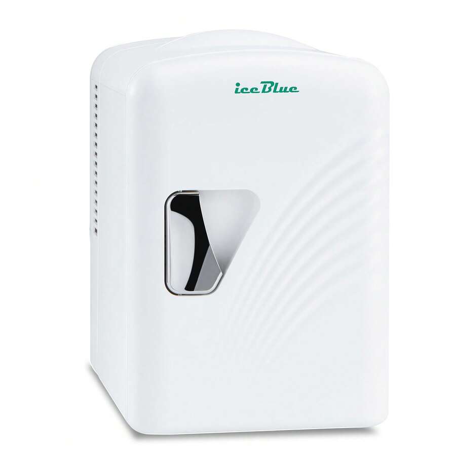 iceBlue 4L Deluxe Portable Mini Fridge - Skincare Fridge With Heating And Refrigeration Functions That Can Hold Up To Six 12-Ounce Cans, Available In Pink And White. - 美規A型插(110-127V) - 查看 1