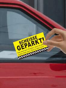 50 Stücke "Du bist schlecht beim Parken" lustige, beleidigende, nicht-klebende Visitenkarten für schlechte Parkplätze, zum Lernen Parken, Schulmaterial, Schulanfang