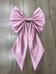 1pc Satin Fabric Bow Decor Back Accessory Waist Decoration,For Romantic Wedding Dress Valentine's Day Accessories - Multicolor - View 24