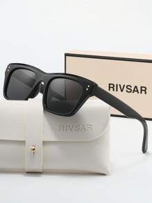 Óculos de Sol Femininos Polarizados Estilo Cat Eye Ombre da RIVSAR, Elegante para Uso Externo, Casual, Festa, Viagem, Feriados, Óculos de Sol Redondos Cat Eye, Presente de Marca Premium para Festivais, Ideal para o Dia dos Namorados, Natal, Halloween