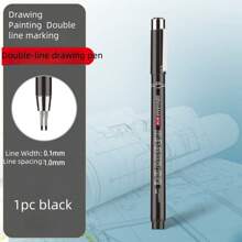 1 Stück neuer Doppelspitzen-Neutralstift, 0,1mm/0,3mm/0,5mm, unerlässlich für Architekten, Designprüfungen, Notizen und Zeichnen von Schulbedarf, Schulanfang