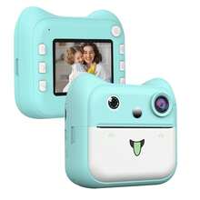 便携式即时相机，可快速输出照片，儿童即时打印相机，1080P 超清晰儿童照片相机，轻巧便携，高清视频录制，8 倍变焦防抖，定期拍照，圣诞节生日礼物 - 内含 32G SD 卡和 5 卷打印纸 - QJH-A25 - 查看 16