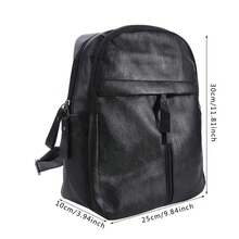 Mochila de gran capacidad para mujer, monederos de cuero de alta calidad, bolso Vintage para mujer, mochilas escolares, mochila de viaje, mochila para mujer BLF3 - Negro - Ver 9