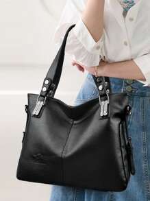 Soft Leather Women's Tote Bag 2025 High-Quality Crossbody Bags For Women 2025 Large Capacity Casual Shoulder Messenger Bags Sac