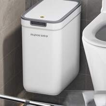 2 Packs Hanging Trash Can With Lid, Compact Wall-Mounted Plastic Waste Bin For Kitchen, Bathroom, Bedroom, Office And Camping, Small Capacity Garbage Basket With Secure Lid, Space-Saving Design For Cupboard Organization, Easy-Install Hanging Garbage Can For Recyclables, Waste Separation, And Daily Trash Disposal, Durable Lightweight BPA-Plastic, Odor Control, Suitable For Indoor And Outdoor Use, Fits Under Sink Or On Cabinet Door - White - View 3