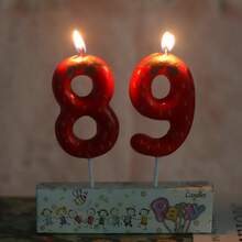 Lilin Ulang Tahun Motif Stroberi Merah dengan Angka 0-9, Aksesori Dekorasi Kue Panggang Stroberi Warna-warni untuk Musim Semi, Hiasan Kue, Lilin Hadiah Ulang Tahun, Acara Penting untuk Ulang Tahun Pernikahan atau Upacara Kedewasaan - Merah - View 3