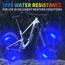 LED Bike Wheel Lights,4 Pack,Bicycle Spoke Lights With Batteries Included,Bicycle Lights For Wheel - Blue - View 11