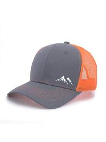 Șapcă de baseball cu imprimeu de diamant în stil stradal - Design cu plasă respirabilă, croială reglabilă, pălărie de exterior unisex hip hop pentru pescuit, camping și streetwear pentru tineret