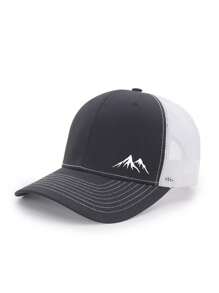 Șapcă de baseball cu imprimeu de diamant în stil stradal - Design cu plasă respirabilă, croială reglabilă, pălărie de exterior unisex hip hop pentru pescuit, camping și streetwear pentru tineret