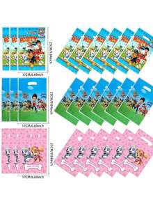 10pcs/30pcs Paw Patrol Party Gift Bags Dogs Skye Theme Plastic Candy Loot Bag For Birthday Party Favors Supplies Decor,The Perfect Party Gift, A Holiday Gift For Fans - Multicolor - View 10