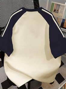 Camiseta de manga corta para adolescentes con estampado de anime "Futuro brillante", de tela suave tipo teddy para uso diario cómodo