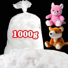 High-Quality Soft Stuffed Material, 500g/1000g - High Elasticity Filling Cotton For Toys, Pet Beds, Textiles, Backrest Pillows, Christmas Tree & Snowflake Decorations, DIY Crafts, With A High Elasticity And Delicate Softness