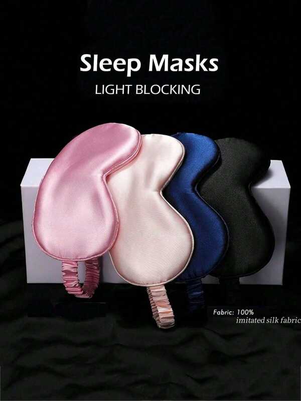 1 Stück Satin-Seide Schlafmaske, lichtblockierende elastische Reise-Schlafmaske, einfarbige Schlafmaske, geeignet für die tägliche Augenpflege. Geeignet für Männer und Frauen, ein ausgezeichnetes Geschenk für Familie, Freunde und Partner. Eine ideale Wahl zum Entspannen von Körper und Geist, für Reisen, zur Linderung von Schlaflosigkeit und für Geschäftsreisen