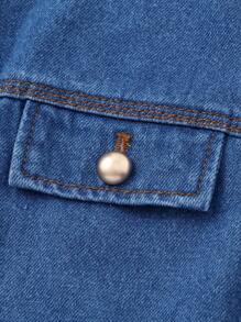 Annil Abbigliamento per bambini, ragazze, ragazzi grandi, giacche di jeans, autunno