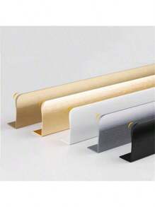 1 Pc Aluminium Alloy Hidden Furniture Door Handles Side Mount No Drilling Installation Wardrobe Cupboard Pulls Cabinet Drawer Knobs Furniture Hardware