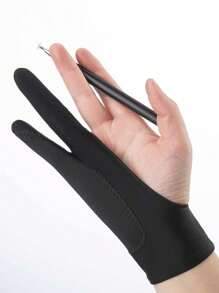 1Pc Black 3-Layer Painting Gloves, Spray Paint Fingerless Gloves, Art Tool DIY Gloves, Suitable For Art Creation Teaching, Artists, Students, Painting, Sketching Gloves, 4 Styles And Sizes, Suitable For Gift Giving,Back To School,School Supplies
