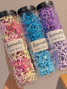 20pcs Colorful Star Barrettes, Multicolor Hair Clips, Cute Snap Hairpins, Star-Shaped Metal Hairpins, Kawaii Hair Accessories, Hollow Small Star Cute Metal Five-Pointed Star Snap Hair Clips, Suitable For Women, Girls And Babies Back To School