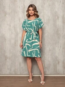 Comfortable Dress / Women's Dune Dress / Light / Fresh / Mother's Day - 薄荷綠 - 查看 3