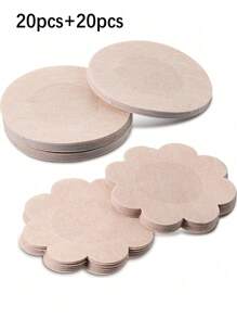 200 peças/100 peças/50 peças/40 peças/20 peças/10 peças Protetores Descartáveis para Mamilos, Sutiã Invisível Sem Costura e Respirável, Acessórios de Lingerie e Roupa Íntima Feminina, Vestidos de Festa de Decote Baixo, Sutiãs, Acessórios de Roupa Íntima, Protetores de Mamilo para Prevenir Exposição, Acessórios de Fotografia de Casamento, Acessórios de Vestuário de Casamento