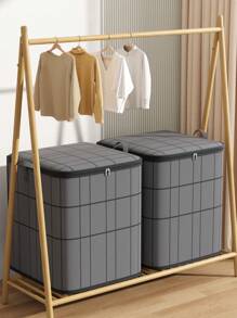 1 Piece Non-Woven Fabric Storage Bag, Clothing Storage Bag, Large Capacity Miscellaneous Storage Bag, Foldable Storage Bag, Portable Storage Bag, Moving Bag, Suitable For Storing Out Of Season Clothes, Out Of Season Products, Bedding, Etc., Family Dormitory Storage Accessories Bag For School School Accessories School Stuff