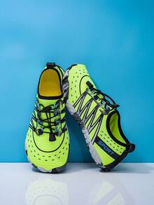 户外男女款河流徒步凉鞋,速干透气防滑夏季钓鱼鞋,轻便网眼水上鞋 - 黃色 - 查看 7