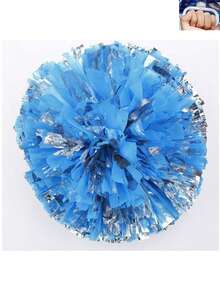 2pcs Football/Basketball Pom Poms, 4-Finger Metallic Cheerleading Squad Sports Team Activities, Dance Performance Props, Square Dance Games, Dance And Fan Cheering Props, Suitable For Outdoor Sports Team Performance