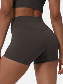 2 Stücke Sport Yoga Shorts Lauf- und Fahrrad Shorts Pilates Fitness Übungsshorts feuchtigkeitsabsorbierend Outdoor Yoga Dreiviertel Hosen