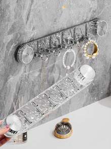 Rotating Suction Cup Corrugated Hook Hook, Punch-Free Strong Load-Bearing Bathroom Toilet Wall Seamless Hook