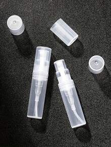 Mini Refillable Spray Bottle, Transparent Refillable Travel Perfume Atomizer, Unscented, Fine Mist Sprayer, Black Cap, Suitable For Perfume And Cosmetics, Leak-Proof Portable Design, Small Cosmetic Sample Container - Multicolor - View 3