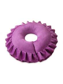 1pc Plush U-Shaped Pillow For Beauty Salon, Massage Facial Pillow, Removable & Washable