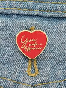 1 件分号心形珐琅别针 - 黑色心理健康徽章，带有“你的故事还没有结束”文字 - 自杀预防意识珠宝，用于抑郁症支持 - 黑色 - 查看 8