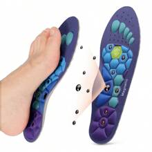 1 paire de semelles magnétiques de massage, insertions de chaussures souples, confortables, rembourrées et respirantes