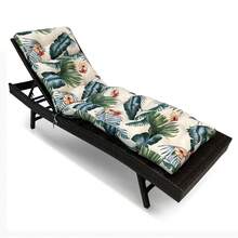 Outdoor Folding Lounger Chair Cushion Recliner Rocking Chair Sofa Mat Chair Cushion For Yard Patio Beach Pool Deck For Outdoor Folding Chaise Lounge Chair Cushion For Beach Sunbathing Patio - 綠色 - 查看 8