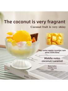 1pc 450g Summer Fruit Ice Cream Creative Exquisite Shape Yogurt Cup Soy Wax Birthday Gift Souvenir Aromatherapy Candle