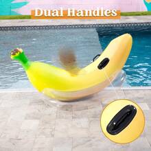 2025Hot SaleSloosh Inflatable Banana Pool Float - Ride On Banana Pool Floats Funny Swimming Pool Party Decorations - 1 - View 4