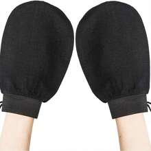 1-2 pièces Gants de gommage corporel, gants de douche exfoliants à double face pour éliminer la peau morte, gants de bain nettoyants en profondeur pour hommes et femmes