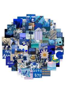 63 件紫色风景食物贴纸，可爱女孩风格小蛋糕和动物贴纸，适用于水瓶、笔记本电脑、手机壳、行李箱、冰箱、家居和办公室装饰 - 彩色 - 查看 6