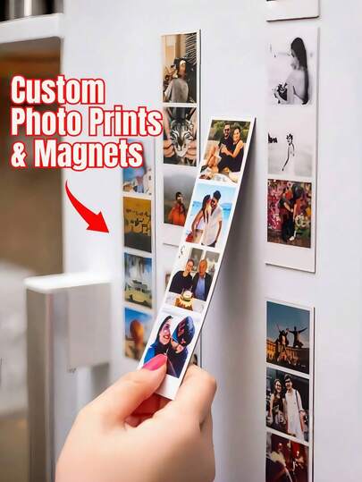 Custom Fridge Magnets/Stickers/Photo Paper – Perfect For Weddings, Valentine's Day, Warm Home Decor Gifts For Family,Personalized Photo Customization! DIY Fridge Magnets, Stickers & Photo Paper – Ideal Wedding & Valentine's Gifts, Decorate Home With Heartfelt Warmth,Photo Customization For Unique Romance! DIY Fridge Magnets/Stickers/Photo Paper, Autumn Home Refresh