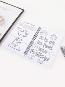 1pc Art & Emotion Guide Notebook, Therapy Activity Planner, Mental Health Treatment Planner